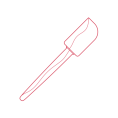 Objects Baking Tools Ikea Bakglad Rubber Spatula Stencil Svg Design File, Free Vectors File